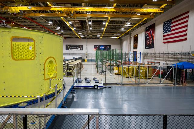 NASA image: Forward Skirt for Artemis III SLS Core Stage Moves for Next Phase of Production